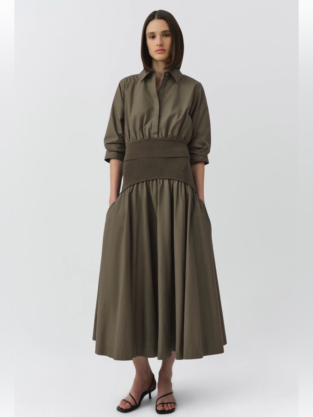 SIMKHAI Ovie Skirt & Stiles Shirt Fern Pre-Fall 2026 Collection Size Medium $770